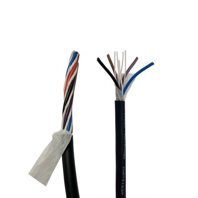 calidad  24 Awg PUR Cables PUR 4 Core Electrical Cable Heat Resistant PVC Insulation Fábrica