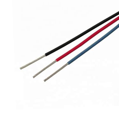 Alambre calefactor PFA de cobre plateado de 19 hebras con voltaje nominal AC600V y múltiples tamaños AWG