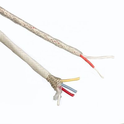 4 núcleos de cable blindado con fluoroplástico plateado trenzado FEP PFA PTFE alambre aislado
