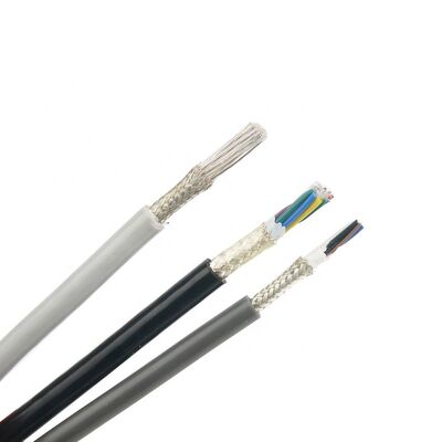 4 núcleos de cable blindado con fluoroplástico plateado trenzado FEP PFA PTFE alambre aislado