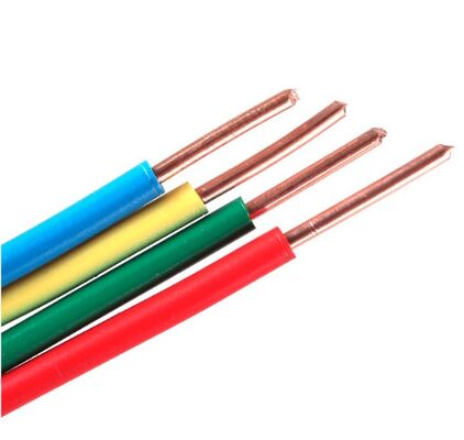 Cableado eléctrico fijo de núcleo duro BV, cable doméstico recubierto de PVC