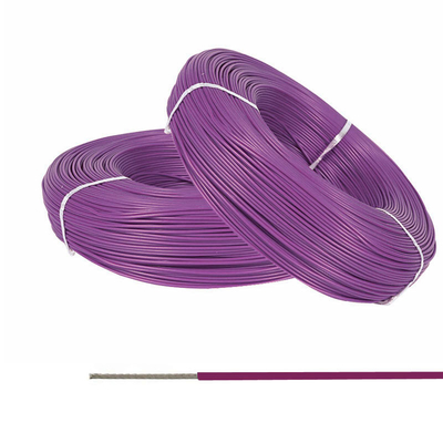 El high temperature trenzado de FEP estañó el color púrpura 200C del AWG del alambre de cobre 14