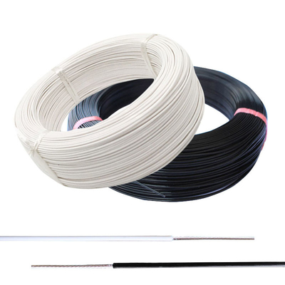 La prueba de calor PFA aisló los alambres que el cobre plateado de plata ata con alambre el negro blanco