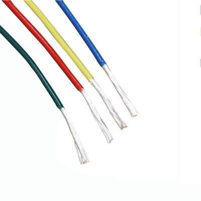 PTFE eléctrico aisló los alambres reviste colores de la resistencia térmica con cobre del alambre diversos